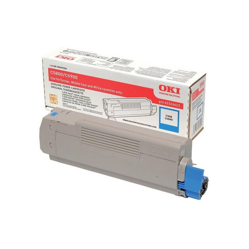 Toner Originale Oki 43324423 C Ciano 5000 Pagine