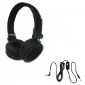 Cuffie Headphones Super Bass con microfono e regolatore volume Vultech HD-03N - Nero