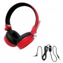 Cuffie Headphones Super Bass con microfono e regolatore volume Vultech HD-03R - Rosso