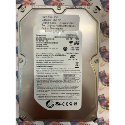 Hard Disk Usato Semifunzionante IDE 3,5" 250gb MAXTOR STM3250820A 9DP03E-326 3.AAE 09144 TK