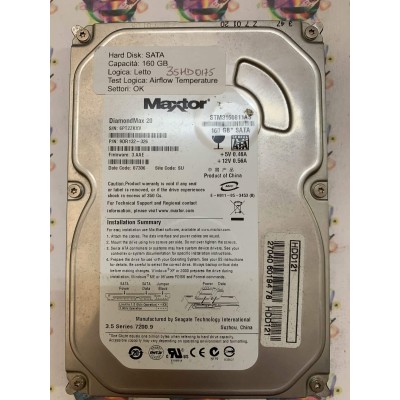 Hard Disk Usato Semifunzionante SATA 3,5" 160gb MAXTOR STM3160811AS 9DR132-326 3.AAE 07306 SU
