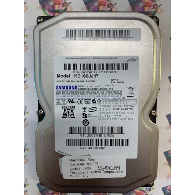Hard Disk Usato Semifunzionante SATA 3,5" 160gb SAMSUNG HD160JJ 406682-002 100-51 B 2007.02