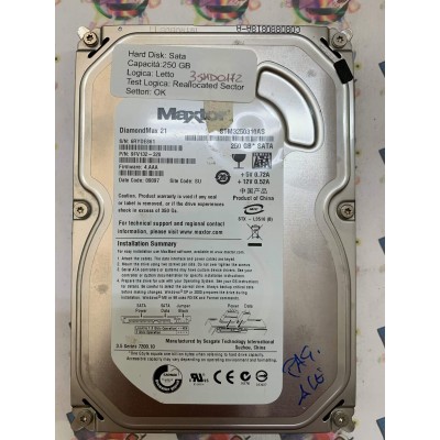 Hard Disk Usato Semifunzionante SATA 3,5" 250gb MAXTOR STM3250310AS 9FV132-328 4.AAA 09097 SU