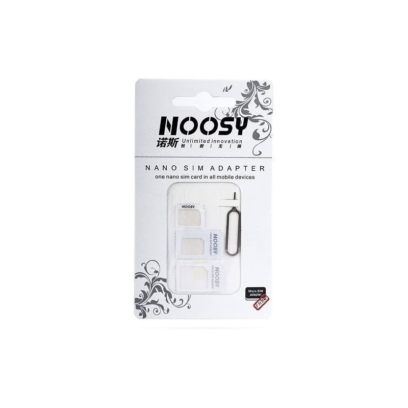 Adattatore Nanosim  Microsim Sim Standard + Pin estrazione sim Noosy