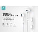Auricolari con Microfono Devia DESMEP077W e controllo EarPods 1.2 mt Bianco