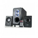 Casse acustiche 2.1 25W RMS USB SD FM Remote Control Subwoofer in legno Vultech SP-2008FULL