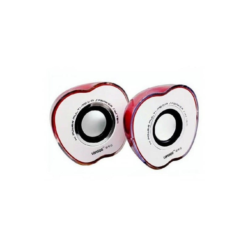 Casse TZ-801 a forma di Mela Apple colore Rosso Alimentazione Usb