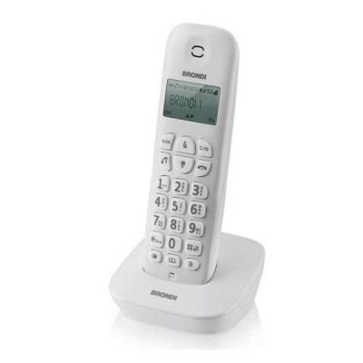 Telefono Cordless Brondi Gala White Digital Dect GAP Eco Dect