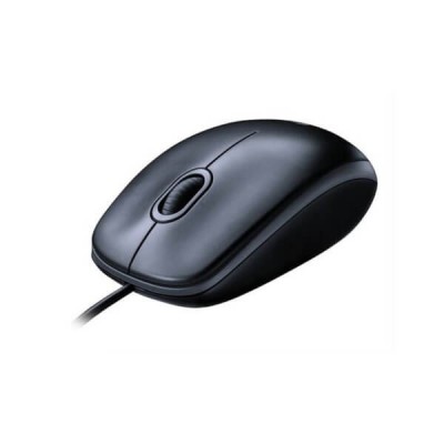 Mouse Ottico USB Logitech M-U0026 con filo B100 3 tasti Nero