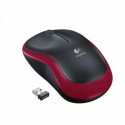 Mouse Ottico USB Logitech M185 Colore Rosso Wireless 910-002240
