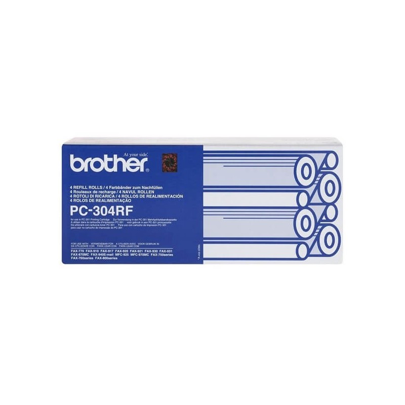 Rotolo Trasferimento Termico TTR Originale Brother PC304RF 230 Pagine Conf 4pz
