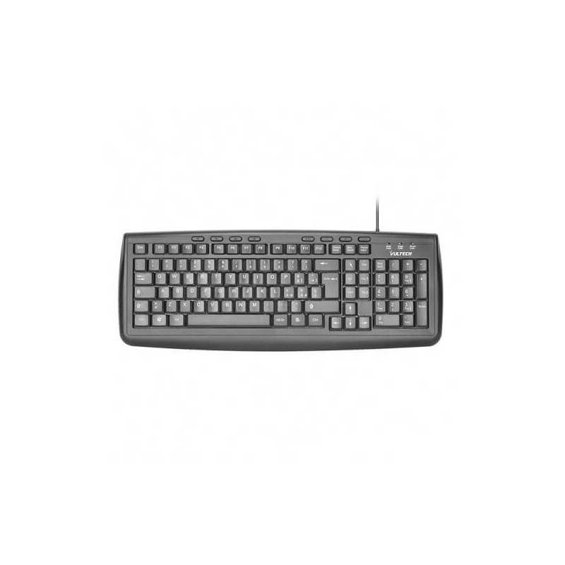 Tastiera multimediale USB 2.0 con filo Vultech KEY-616M
