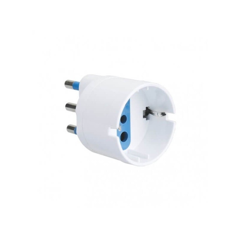 Adattatore tripolare 16A con 1 presa Schuko P30 Vultech AT-01