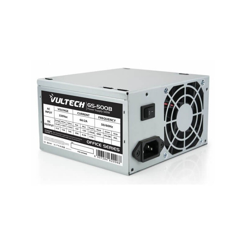 Alimentatore per PC 500W Vultech GS-500B Ventola da 8cm Super Silent