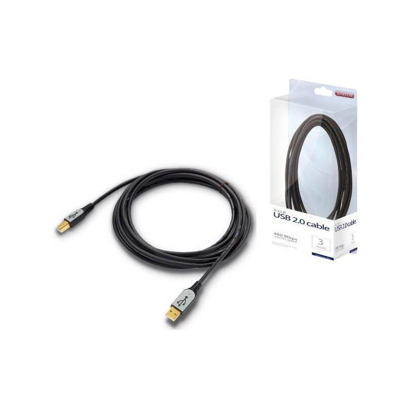 Cavo Usb A - B Usb 2.0 Sitecom CN-206V2-3M 3mt 480Mbps