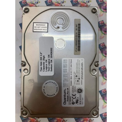 Hard Disk Usato Funzionante 100% Ok IDE 3,5" 20gb QUANTUM FIREBALL PLUS LM LM20A011-01-A