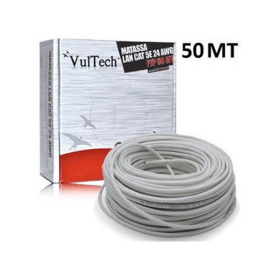 Matassa 50mt Cavo Lan Schermato Cat 5E Vultech SC13102-50