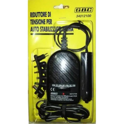 Riduttore di Tensione Stabilizzato per Auto 800mA Ingresso 12v Uscita 1.5 3 4.5 6 7.5 9 12 volt