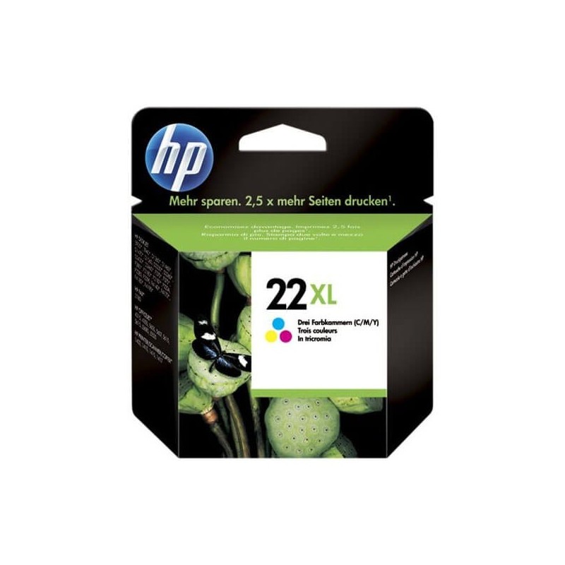 Cartuccia Originale HP C9352CE 22XL Col Colore C M Y  11ml 415 Pagine