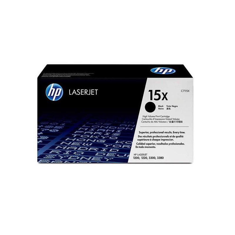Toner Originale Hp C7115X 15X Bk Nero 3500 Pagine