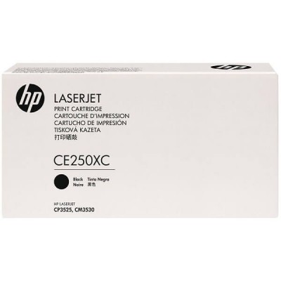Toner Originale Hp CE250XC 504X Bk Nero 10500 Pagine Scatola Bianca