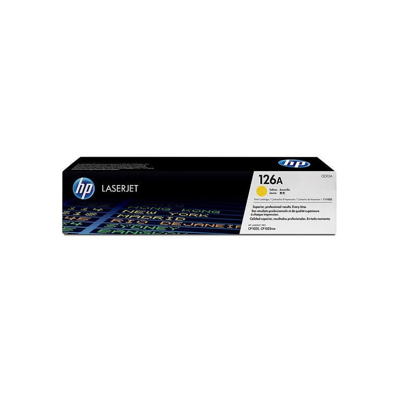 Toner Originale Hp CE312A 126A Y Yellow 1000 Pagine