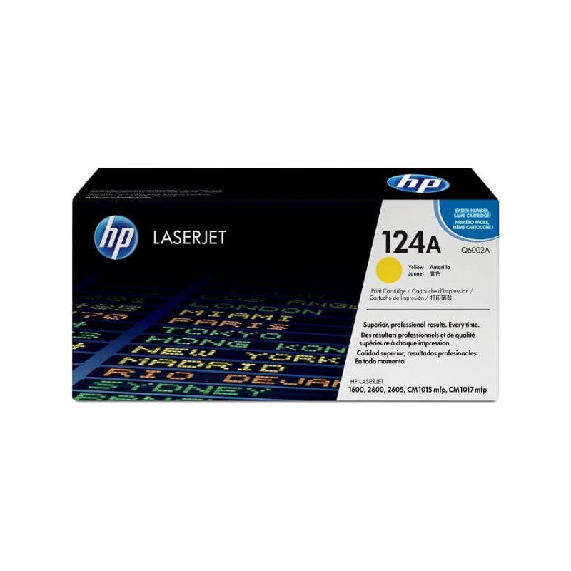 Toner Originale Hp Q6002A 124A Y Yellow 2000 Pagine