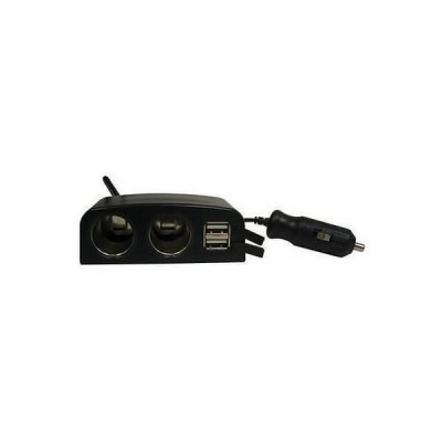 Carica Batterie Auto con 2 Usb e 2 Accendisigari