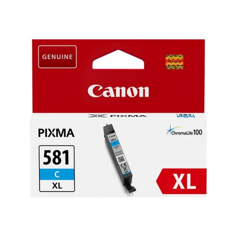 Cartuccia Originale Canon 2049C001 CLI581CXL 8,3ml 515 Pagine C Ciano