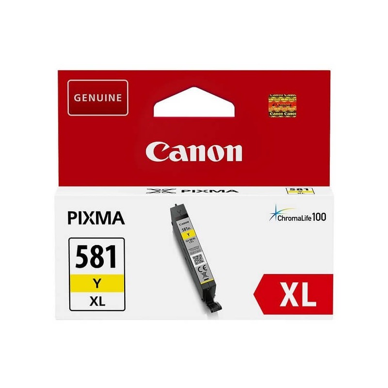 Cartuccia Originale Canon 2051C001 CLI581YXL 8,3ml 515 Pagine Y Yellow