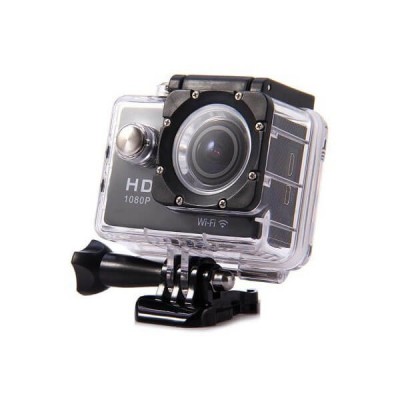 Telecamera sportiva HD 1080P NERA Full HD Telecamera sportiva Wifi water resistant 30m