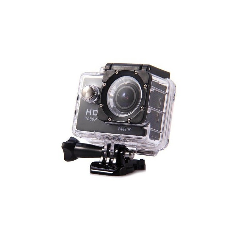 Telecamera sportiva HD 1080P NERA Full HD Telecamera sportiva Wifi water resistant 30m