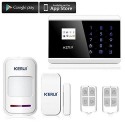 Kit Allarme Interno GSM Centralina 8218G 1 Sensore di Movimento 1 Sensore Porte/Finestre 2 telecomandi