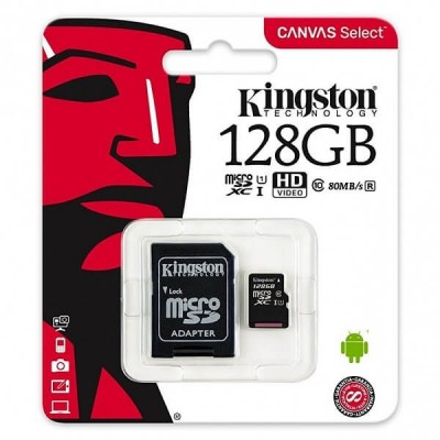 MicroSd Kingston 128Gb Classe 10 SDCS/128GB