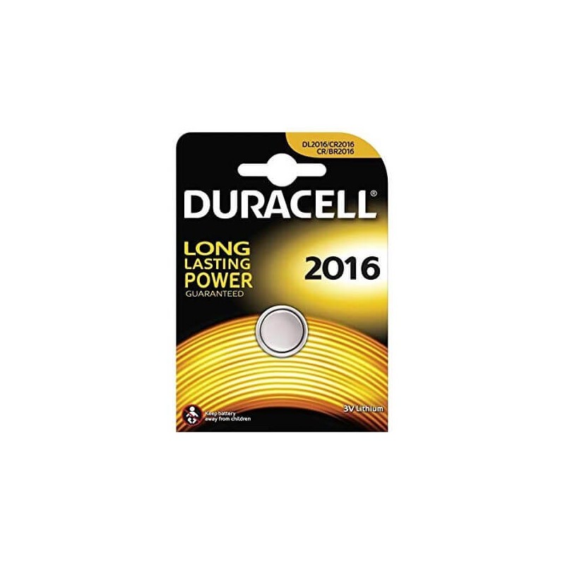 Batterie Bottone Duracell 2016 CR2016 DL2016 ECR2016 3V Litio