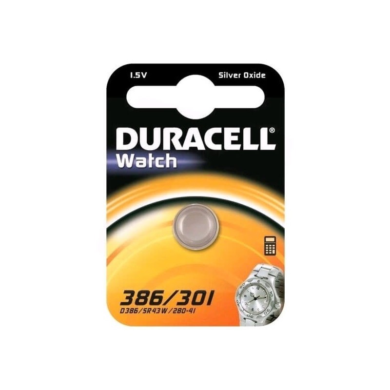 Batterie Bottone Duracell 386 301 D386 SR43W 280-41