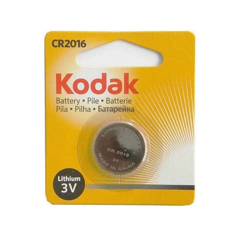 Batterie Bottone Kodak CR2016 Litio 3V