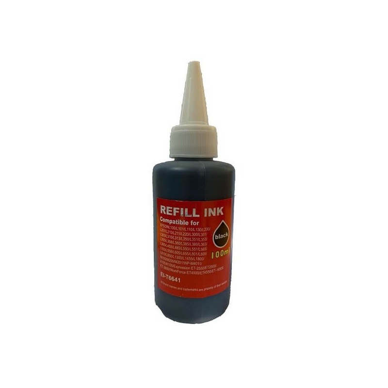 Inchiostro Compatibile Epson T6641 Bk Nero 100ml Non originale
