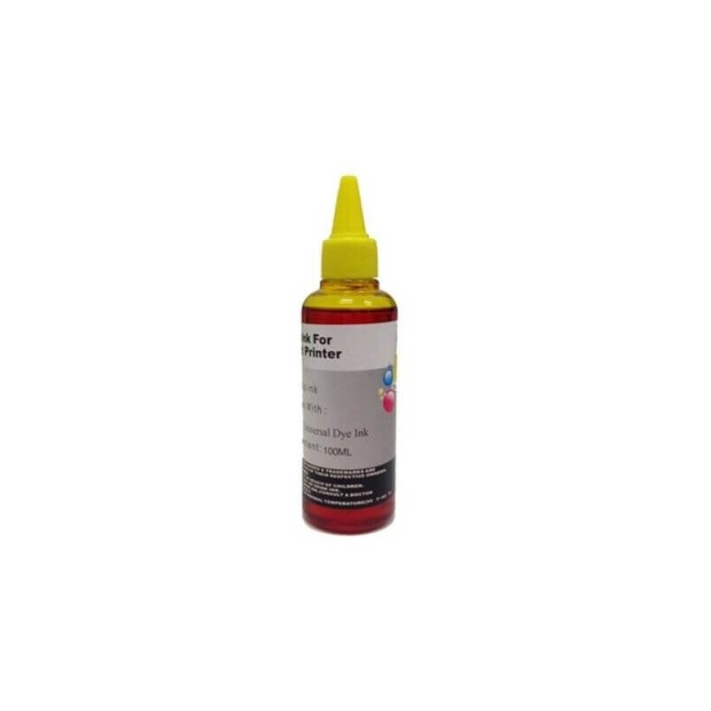 Inchiostro Compatibile Universale Dye Epson Lexmark Canon Hp Brother Y Yellow 100ml Non originale