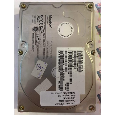 Hard Disk Usato Funzionante 100% Ok IDE 3,5" 40gb MAXTOR D740X-6L MX6L040J2 19K1568 A00