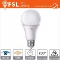 Lampadina LED FSL A60 E27 9W luce 60W A+ Luce Calda 3000K 800LM 25000 ore