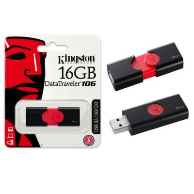 Pendrive Kingston 16Gb Usb 2.0 3.0 3.1 DT106/16GB