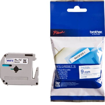 Nastro Originale Brother M-K223BZ M-K223 9mm 8 metri Blu su Bianco non laminato