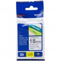 Nastro Originale Brother TZE-241 TZE241 18mm 8 Metri Nero su Bianco Laminato