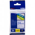 Nastro Originale Brother TZE-253 TZE253 24mm 8 Metri Blu su Bianco Laminato
