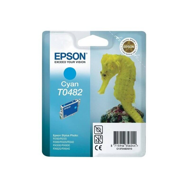 Cartuccia Originale Epson C13T04824010 T0482 C Ciano 13ML 400 Pagine