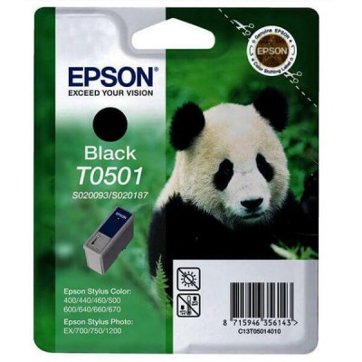 Cartuccia Originale Epson C13T05014010 T0501 Bk Nero 15ML 540 Pagine