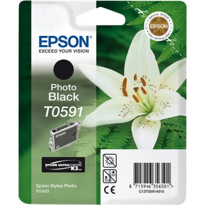 Cartuccia Originale Epson C13T05914010 T0591 Bk Nero 13ML 640 Pagine