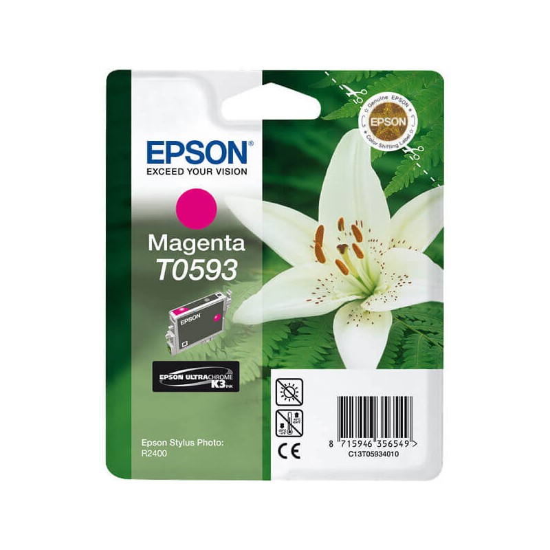 Cartuccia Originale Epson C13T05934010 T0593 M Magenta 13ML 520 Pagine