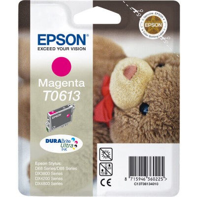 Cartuccia Originale Epson C13T06134010 T0613 M Magenta 8ML 250 Pagine
